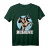Believe Schimpanse reitet Einhorn – Fantasievolles T-Shirt mit Freundschaft, Hoffnung und positiver Botschaft