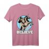 Believe Schimpanse reitet Einhorn – Fantasievolles T-Shirt mit Freundschaft, Hoffnung und positiver Botschaft
