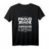 Proud Dad of Awesome Schipperke Hundebesitzer T-Shirt - Lustiges Geschenk für Hundeliebhaber, Hundeväter & Hundeeltern zu Geburtstagen, Weihnachten & besonderen Anlässen