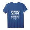 Proud Dad of Awesome Schipperke Hundebesitzer T-Shirt - Lustiges Geschenk für Hundeliebhaber, Hundeväter & Hundeeltern zu Geburtstagen, Weihnachten & besonderen Anlässen