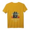 Damen Schipperke Beste Hundemutter aller Zeiten Retro Sonnenuntergang V-Ausschnitt T-Shirt – Strand- & Urlaubs-Vibe für Hundeliebhaber