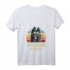 Damen Schipperke Beste Hundemutter aller Zeiten Retro Sonnenuntergang V-Ausschnitt T-Shirt – Strand- & Urlaubs-Vibe für Hundeliebhaber