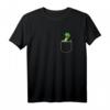 Lustiges Schlangen T-Shirt mit Brusttasche – Python in der Tasche als Geschenkidee zum Geburtstag oder Weihnachten für Reptilienliebhaber