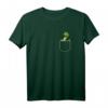 Lustiges Schlangen T-Shirt mit Brusttasche – Python in der Tasche als Geschenkidee zum Geburtstag oder Weihnachten für Reptilienliebhaber