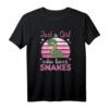 Nur ein Mädchen, das Schlangen liebt - Süße Schlange T-Shirt für Frauen, Schlangenliebhaberinnen & Tierfans