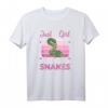 Nur ein Mädchen, das Schlangen liebt - Süße Schlange T-Shirt für Frauen, Schlangenliebhaberinnen & Tierfans
