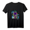 Totenschädel mit Schlangen und Rose T-Shirt – Trendiges Fantasy-Design für Halloween, Festivals, Fitness & als Geschenk für Kunstliebhaber