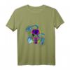Totenschädel mit Schlangen und Rose T-Shirt – Trendiges Fantasy-Design für Halloween, Festivals, Fitness & als Geschenk für Kunstliebhaber