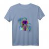 Totenschädel mit Schlangen und Rose T-Shirt – Trendiges Fantasy-Design für Halloween, Festivals, Fitness & als Geschenk für Kunstliebhaber