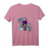 Totenschädel mit Schlangen und Rose T-Shirt – Trendiges Fantasy-Design für Halloween, Festivals, Fitness & als Geschenk für Kunstliebhaber