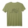 Schnecke - One Line Drawing T-Shirt | Lustiges Tiermotiv für Sport & Freizeit