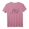 Schnecke - One Line Drawing T-Shirt | Lustiges Tiermotiv für Sport & Freizeit
