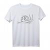 Schnecke - One Line Drawing T-Shirt | Lustiges Tiermotiv für Sport & Freizeit