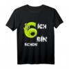 Kinder Geburtstags T-Shirt - Ich bin schon 6 Jahre alt, Schnecke Motiv für Mädchen und Jungen zum sechsten Geburtstag, Perfektes Geschenk für kleine Prinzessinnen & Prinzen