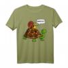 Schnecke Reitet Auf Schildkröte Kinder T-Shirt für Mädchen und Jungen – Lustiges Tiermotiv für Kids