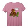 Schnecke Reitet Auf Schildkröte Kinder T-Shirt für Mädchen und Jungen – Lustiges Tiermotiv für Kids