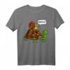 Schnecke Reitet Auf Schildkröte Kinder T-Shirt für Mädchen und Jungen – Lustiges Tiermotiv für Kids