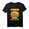 Best Snail Dad Ever Schnecke Papa T-Shirt – Lustiges Geschenk für Vatertag, Schneckenliebhaber und Tierfans