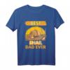 Best Snail Dad Ever Schnecke Papa T-Shirt – Lustiges Geschenk für Vatertag, Schneckenliebhaber und Tierfans
