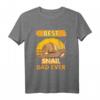 Best Snail Dad Ever Schnecke Papa T-Shirt – Lustiges Geschenk für Vatertag, Schneckenliebhaber und Tierfans