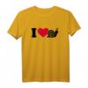 I Love Schnecke T-Shirt mit Herz – Niedliches Tierdesign für Schneckenfans und Tierliebhaber