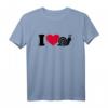 I Love Schnecke T-Shirt mit Herz – Niedliches Tierdesign für Schneckenfans und Tierliebhaber