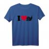 I Love Schnecke T-Shirt mit Herz – Niedliches Tierdesign für Schneckenfans und Tierliebhaber