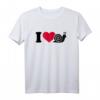 I Love Schnecke T-Shirt mit Herz – Niedliches Tierdesign für Schneckenfans und Tierliebhaber