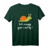Ich Muss Gar Nichts Schnecke Lustig Urlaub Faul T-Shirt - Perfekt für Entschleunigung, Entspannung und humorvolles Faulenzen
