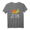Ich Muss Gar Nichts Schnecke Lustig Urlaub Faul T-Shirt - Perfekt für Entschleunigung, Entspannung und humorvolles Faulenzen
