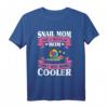 Snail Mom Schnecken Mama Geschenk T-Shirt - Lustiges Tiermotiv für Schneckenliebhaber und Sammler