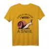 Life Is Better With A Snail Kids T-Shirt – Niedliches Schnecken Oberteil, Geschenkidee für Schneckenliebhaber, Kinder & Tierfreunde