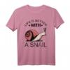 Life Is Better With A Snail Kids T-Shirt – Niedliches Schnecken Oberteil, Geschenkidee für Schneckenliebhaber, Kinder & Tierfreunde