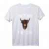 Schottisches Hochlandrind T-Shirt für Tierliebhaber - Lustiges Landwirt Outfit mit Spruch 'Crazy hair don t care' als Geschenk für Bauer, Züchter & Highland Rind Fans