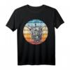 Retro Schottisches Hochlandrind T-Shirt für Tierliebhaber, Bauern und Farmer – Klassisches Design, doppelt genähter Saum