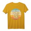 Retro Schottisches Hochlandrind T-Shirt für Tierliebhaber, Bauern und Farmer – Klassisches Design, doppelt genähter Saum
