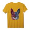 Splash Dutch Shepherd Hund T-Shirt – Buntes Geschenk für Hundeliebhaber und Herrchen/Frauchen der Holländischen Schäferhundes