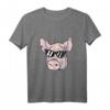 Schweinetier mit Sonnenbrille T-Shirt - Lustiges Tiermotiv Geschenk für Geburtstag, Weihnachten & besondere Anlässe