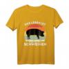 Schwein T-Shirt - Das Leben ist schöner mit Schweinen, lustiges Tiermotiv für Schweinezüchter & Tierliebhaber