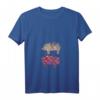 Damen Vintage Schwein T-Shirt mit V-Ausschnitt – Perfektes Geschenk für Tierliebhaber, Landwirte & Schweinefans zu Weihnachten, Muttertag & Geburtstag