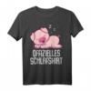 Offizielles Schwein Schlafshirt Pyjama – Lustiges Geschenk für Langschläfer, Morgenmuffel & Tierliebhaber, Damen & Herren