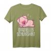 Offizielles Schwein Schlafshirt Pyjama – Lustiges Geschenk für Langschläfer, Morgenmuffel & Tierliebhaber, Damen & Herren
