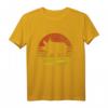 Retro Schwein Silhouette T-Shirt für Landwirte und Schweinefreunde – Klassisch geschnitten, doppelt genähter Saum