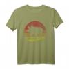 Retro Schwein Silhouette T-Shirt für Landwirte und Schweinefreunde – Klassisch geschnitten, doppelt genähter Saum