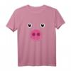 Lustiges Schwein-Gesichts-Rosa-Halloween-Tier T-Shirt – Humorvolles Geschenk für Tier- und Halloween-Fans, klassisch geschnitten