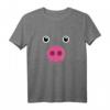 Lustiges Schwein-Gesichts-Rosa-Halloween-Tier T-Shirt – Humorvolles Geschenk für Tier- und Halloween-Fans, klassisch geschnitten