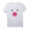 Lustiges Schwein-Gesichts-Rosa-Halloween-Tier T-Shirt – Humorvolles Geschenk für Tier- und Halloween-Fans, klassisch geschnitten