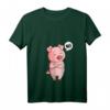 Damen Schwein Nö Schweinchen T-Shirt mit V-Ausschnitt - Lustiges Schweine Design für Landwirte, Bauern, Züchter und Schweine-Liebhaber