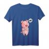 Damen Schwein Nö Schweinchen T-Shirt mit V-Ausschnitt - Lustiges Schweine Design für Landwirte, Bauern, Züchter und Schweine-Liebhaber