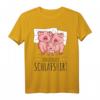 Offizielles Schweine Familie Landwirt Schlafshirt – Lustiges Schlafshirt für Landwirte, Schweineliebhaber und die ganze Familie, perfekt für Bettliebhaber und Geschenke